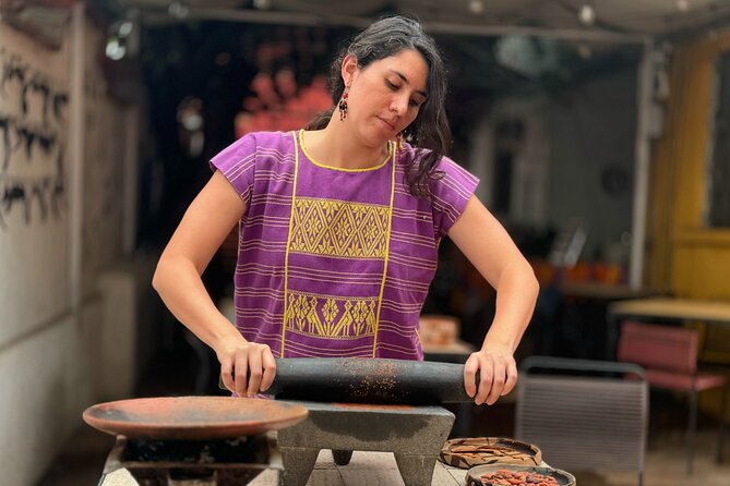 1 Hour Oaxacan Chocolate Making Class with Mole-making and Drinks - Turning handmade chocolate into a simple mole