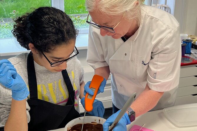 3 Hour Chocolate Making Experience in The Mayford business centre - Piping, decorating, and the final boxes