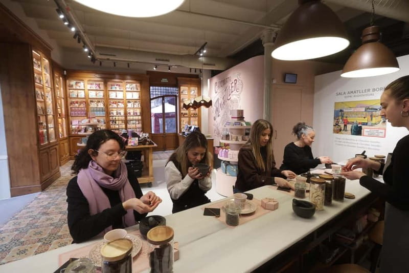 Barcelona & Chocolate Amatller History and Culture + Activity and Tasting - Grinding cocoa beans by hand