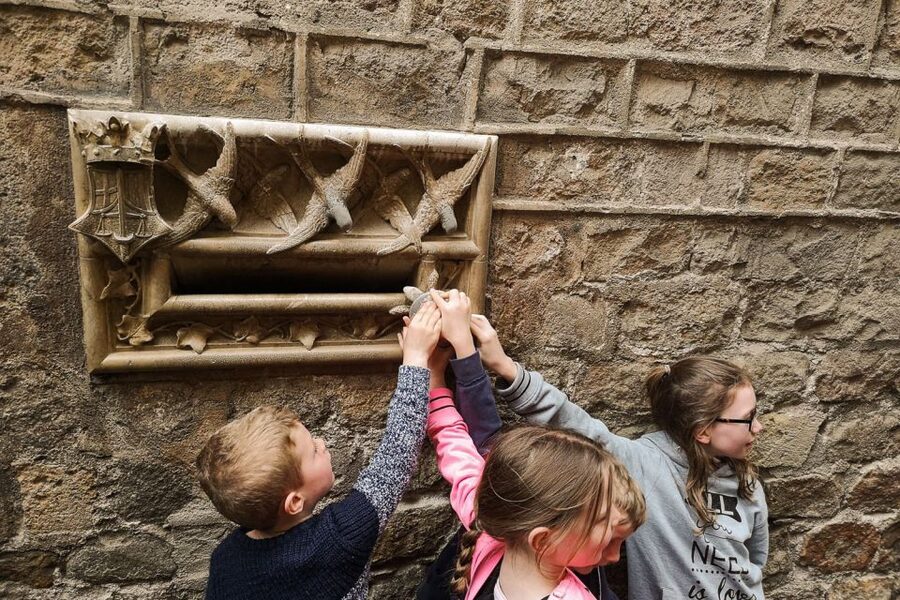 Barcelona: Churros, Hot Chocolate, and Games Family Tour - La Boqueria, Iberian ham, and a useful market lesson