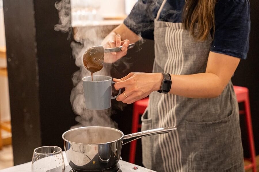 Bruges: Belgian Chocolate Making Workshop with Beer Tasting - The first step: learning how Belgian pralines are built
