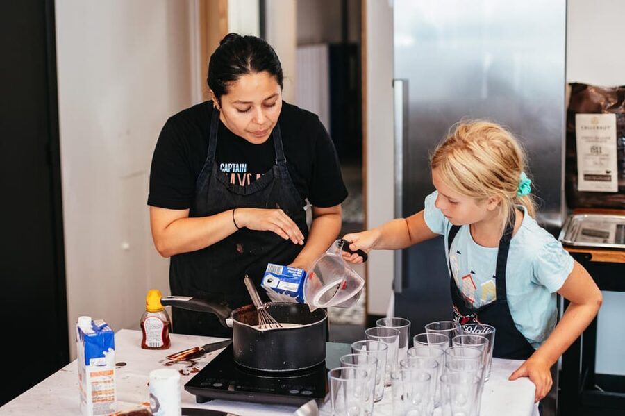 Bruges: Belgian Praline and Mendiants Chocolate Workshop - Hot chocolate, packing, and the final box