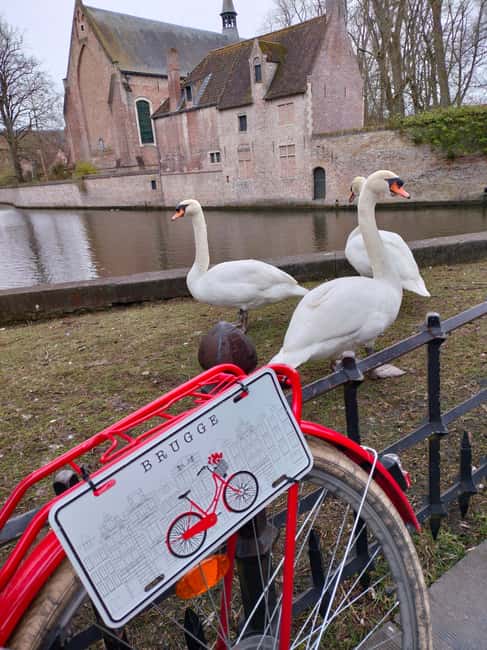 Bruges, Bike Tour with Chocolate Tasting & Hot Wine/Chocolat - Starting at the green gate on Grauwwerkersstraat