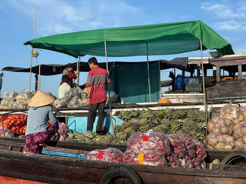 Can Tho: Floating Market, Cacao & Canals with French Guide - Breakfast choices served on the boat