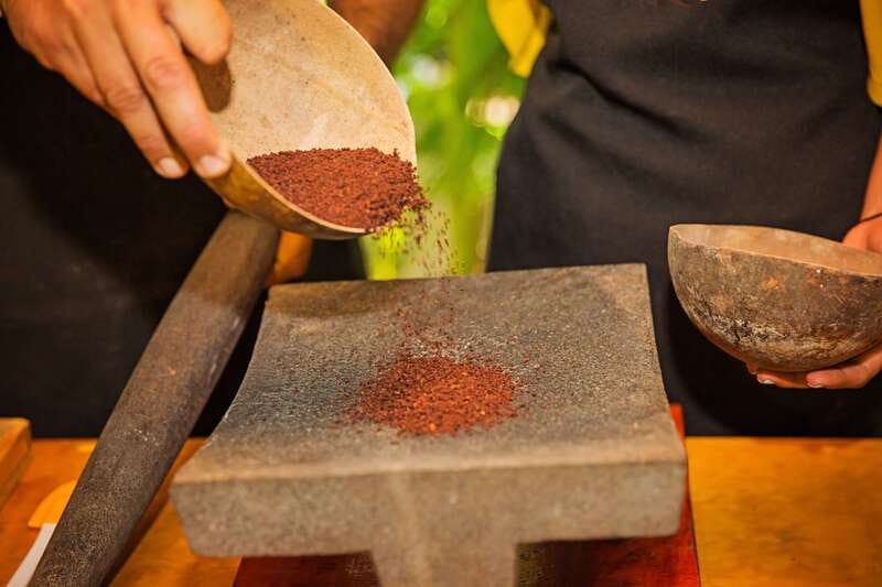 Cozumel: Chocolate Workshop at The Mayan Cacao Company - Mixing simple ingredients and making your own bar