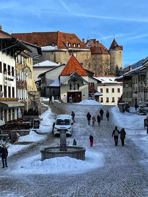 From Geneva: Gruyeres Castle, Cheese, Chocolate & Montreux - La Maison du Gruyère and the first taste of the region