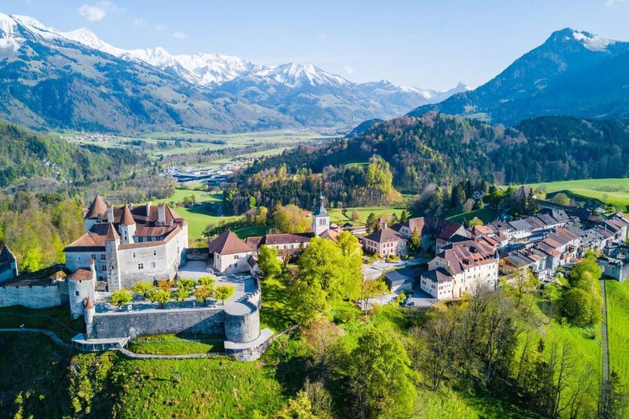 From Geneva: Gruyeres Castle, Cheese, Chocolate & Montreux - The road from Geneva to the Fribourg Alps