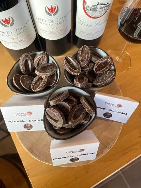 Libourne: Winery Tour with Wine and Chocolate Tasting - Inside the vat room and barrel cellar