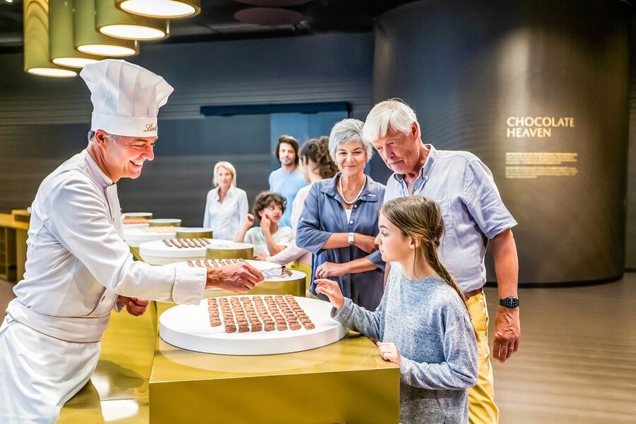 Lindt Home of Chocolate Museum Entry Ticket - The 9-meter fountain makes a dramatic first stop