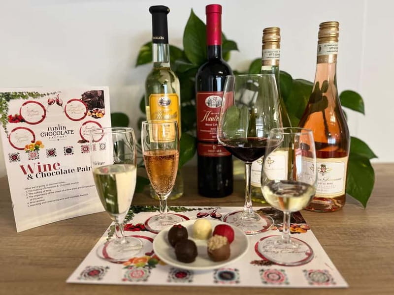 Malta: Wine and Chocolate Pairing Experience - What happens during the four-wine tasting