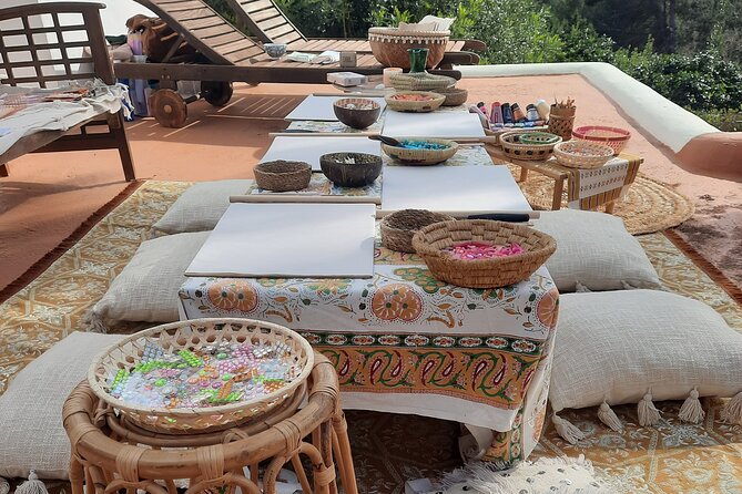 Private Cacao Ceremony Combined with Creative Craft Class Ibiza - Creating a keepsake with the supplied materials