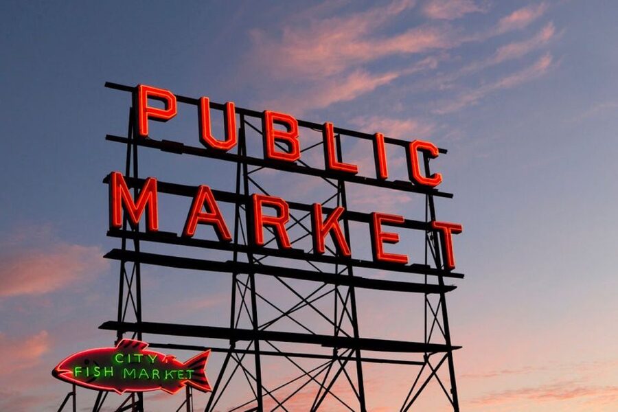 Seattle: Chocolate Tour with Tastings - DeLaurenti Food & Wine brings savory contrast