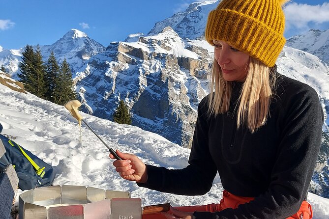 Sledding Cheese Fondue, Chocolate - The 1.5-hour descent toward Holenstein