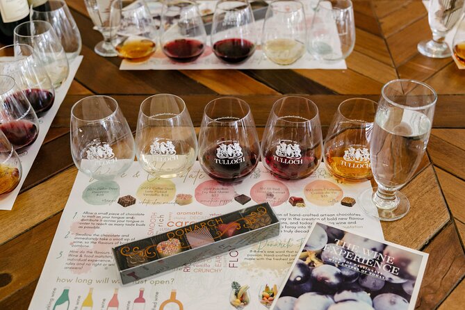 Tulloch Wines - Wine Tasting paired with Local Handmade Chocolates - A good stop for mixed-age groups