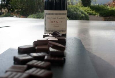 Wine and chocolat tasting at Chablis.